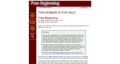 Desktop Screenshot of freebeginning.com