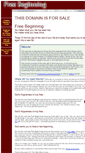 Mobile Screenshot of freebeginning.com